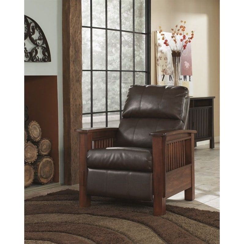 signature design by ashley sante fe high leg recliner in