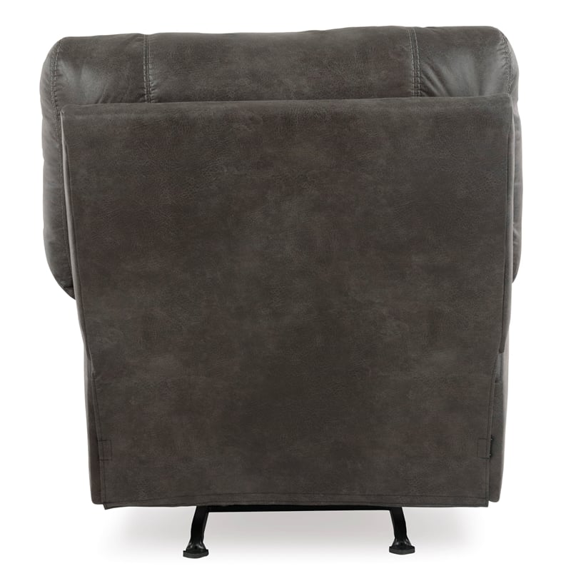 Signature Design by Ashley Tambo Fabric Rocker Recliner in Pewter