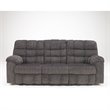 Ashley Furniture Acieona Microfiber Reclining Sofa in Slate