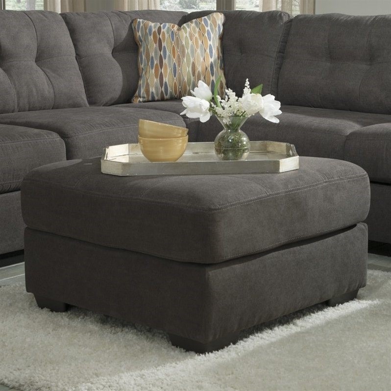 Signature Design by Ashley Furniture Delta City Square Accent Ottoman ...