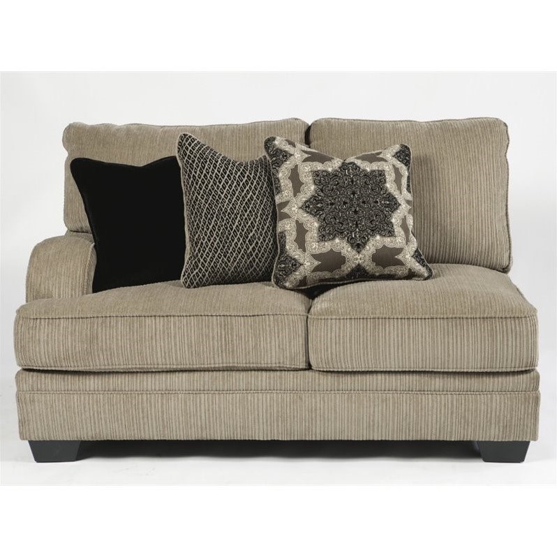 Ashley Furniture Katisha 5 Piece Fabric Sectional in Platinum 30555