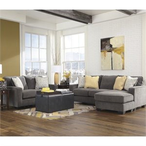 Signature Design by Ashley Furniture Hodan 3 Piece Sofa Set in Marble