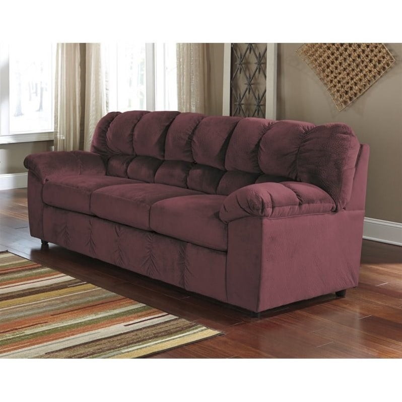 Ashley Furniture Julson Fabric Sofa in Burgundy 2660238