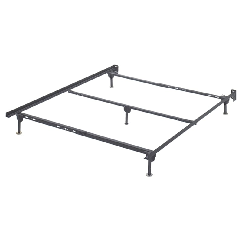 Signature Design by Ashley Queen Metal Bed Frame with Floor Glides in Black