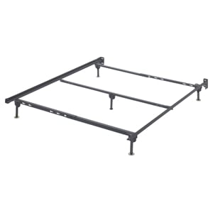 Signature Design by Ashley Queen Metal Bed Frame with Floor Glides in Black