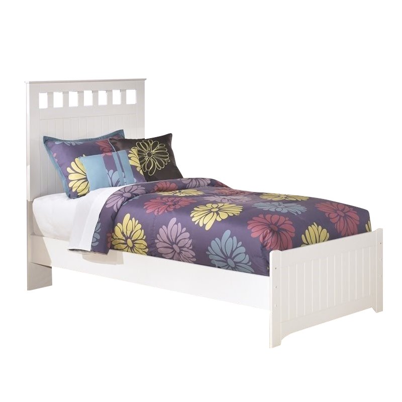 ashley white twin bed