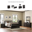 Ashley Furniture Huey Vineyards 6 Drawer Wood Double Dresser in Black