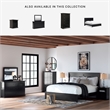 Ashley Furniture Maribel 6 Drawer Wood Double Dresser in Black