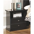 Signature Design by Ashley Maribel 1 Drawer Wood Nightstand in Black
