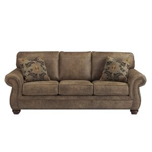 signature design by ashley larkinhurst queen sleeper sofa in earth