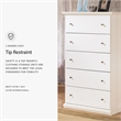 Signature Design by Ashley Bostwick Shoals 5 Drawer Wood Chest in White