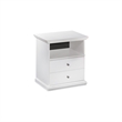 Signature Design by Ashley Bostwick Shoals 1 Drawer Wood Nightstand in White
