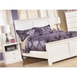 Signature Design by Ashley Bostwick Shoals 1 Drawer Wood Nightstand in White
