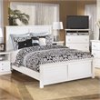 Ashley Furniture Bostwick Shoals Wood Queen Panel Bed in White