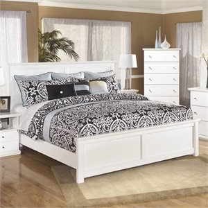 bostwick shoals wood panel bed in white