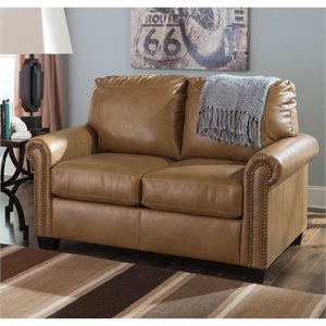 Lottie Leather Twin Sleeper Sofa