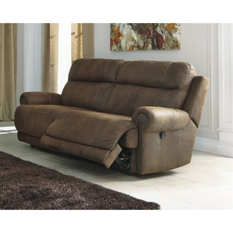 Ashley Furniture Austere 2 Seat Faux Leather Reclining Sofa In