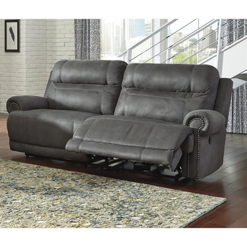 Ashley Furniture Austere Faux Leather, Ashley Furniture Leather Recliner Sofa Set
