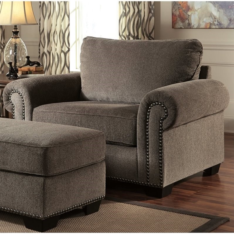 Ashley Emelen Oversized Fabric Accent Chair in Alloy - 4560023