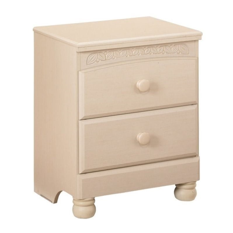 Ashley Cottage Retreat 2 Drawer Wood Nightstand in Cream B21392