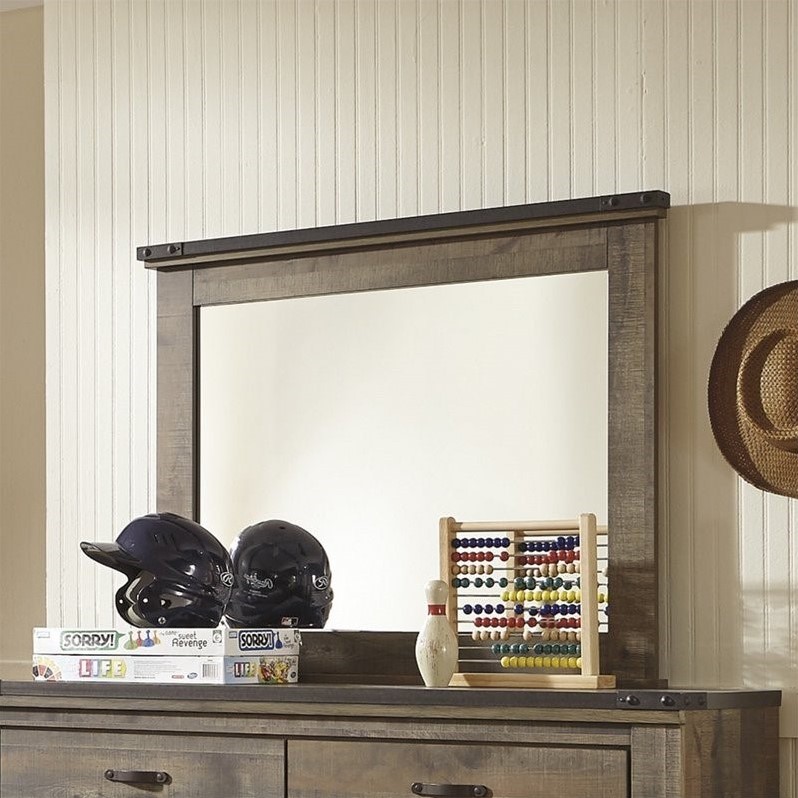 Ashley Furniture Trinell Bedroom Mirror in Brown
