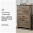 Signature Design by Ashley Trinell 5 Drawer Wood Chest in Brown