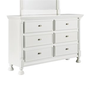 ashley furniture kaslyn 6 drawer wood double dresser in white