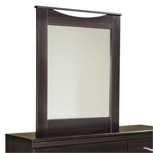 Signature Design by Ashley Zanbury Engineered Wood Bedroom Mirror in Merlot