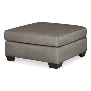 Signature Design by Ashley Darcy Fabric Ottoman in Cobblestone
