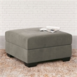 Signature Design by Ashley Darcy Fabric Ottoman in Cobblestone