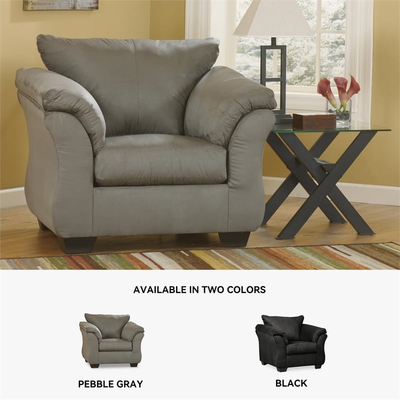 Signature Design by Ashley Darcy Fabric Chair in Cobblestone