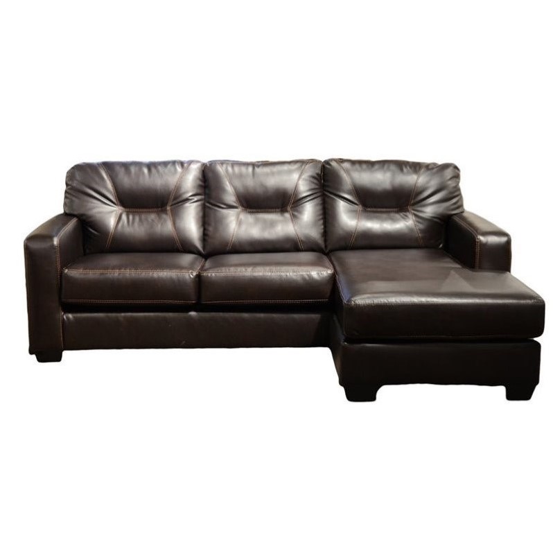 Ashley Alluvia Reversible 2 Piece Faux Leather Sectional ...