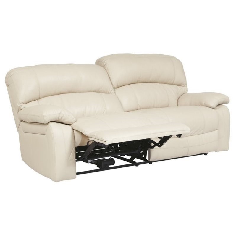 Ashley Damacio Leather 2 Seat Power Reclining Sofa in ...
