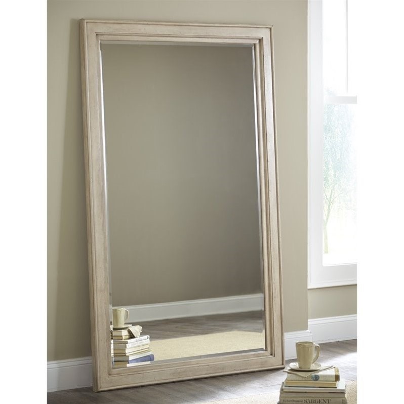 Ashley Demarlos Floor Mirror in Parchment B69307