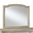 Ashley Furniture Demarlos Wood Frame Bedroom Mirror in Parchment White