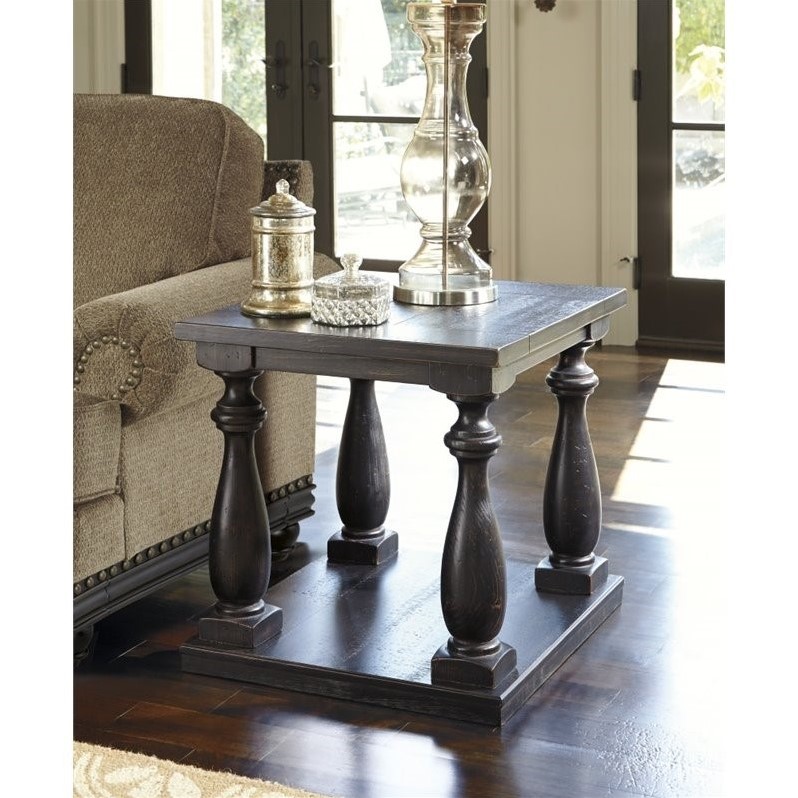 ashley furniture black end tables