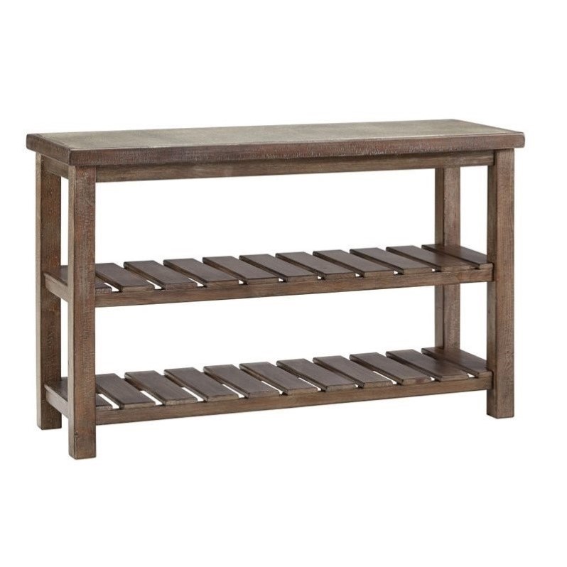 Ashley Vennilux Sofa Table In Grayish Brown Ashley Vennilux Sofa Table In Grayish Brown