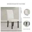Ashley Furniture Kimonte Fabric Upholstered Dining Chair in Ivory