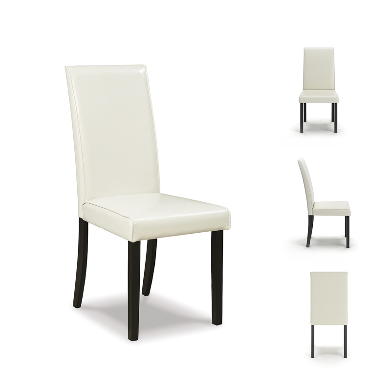 Ashley Furniture Kimonte Fabric Upholstered Dining Chair in Ivory