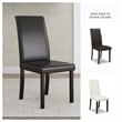 Ashley Kimonte Faux Leather Dining Side Chair in Brown Mahogany