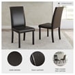 Ashley Kimonte Faux Leather Dining Side Chair in Brown Mahogany