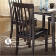Ashley Furniture Hammis Faux Leather Side Chair in Dark Brown