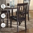 Ashley Furniture Hammis Faux Leather Side Chair in Dark Brown