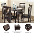 Ashley Furniture Hammis Faux Leather Side Chair in Dark Brown