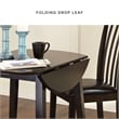 Signature Design by Ashley Hammis Round Drop Leaf Dining Table in Dark Brown