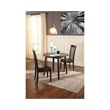 Signature Design by Ashley Hammis Round Drop Leaf Dining Table in Dark Brown
