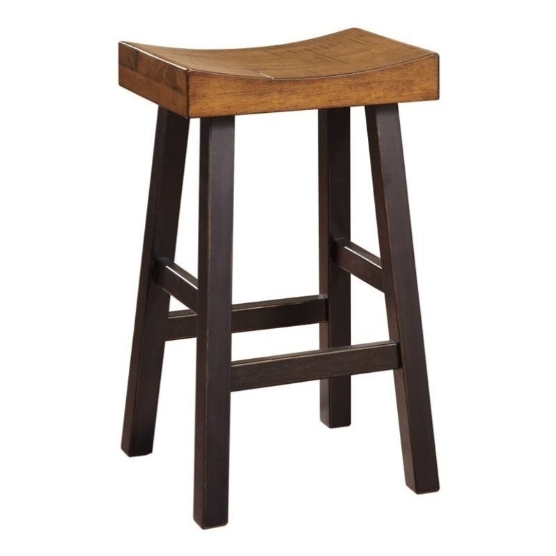 Ashley Glosco 31 Saddle Bar Stool In Two Tone D548 030 Ashley Glosco 31