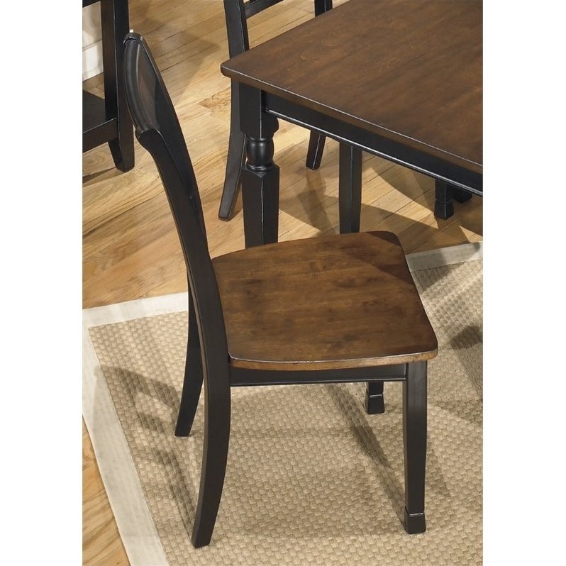 Ashley Owingsville Dining Chair in Black and Brown Cymax Business