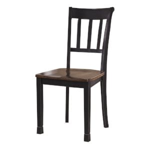 ashley owingsville dining chair in black and brown