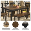 Ashley Owingsville Rectangular Dining Table in Black and Brown